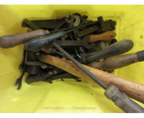 Box: various spanners and other tools