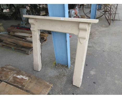 Wooden painted fire surround