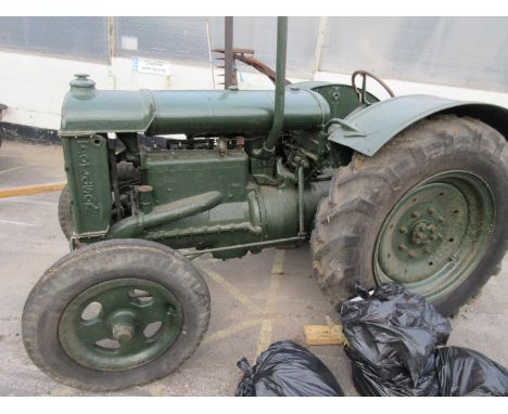 Fordson standard vintage tractor, together with various accessories spanners etc. A nice looking machine, this has been subje