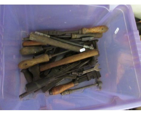 Box containing various tools