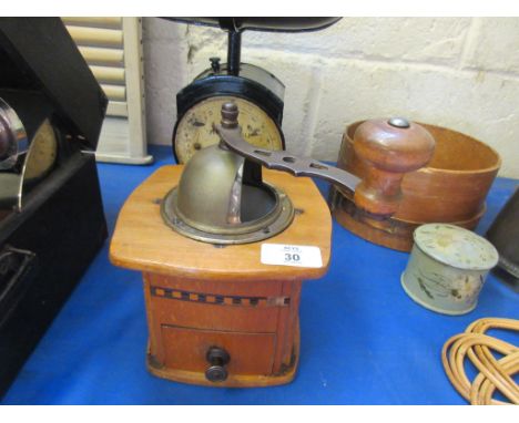 Inlaid coffee grinder