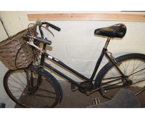 VINTAGE LADIES BIKE WITH BASKET