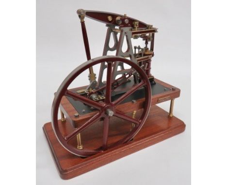 Vulcan Factory Finished Model Steam Beam Engine A superb quality metal steam Beam engine, mounted onto wooden base. This bein