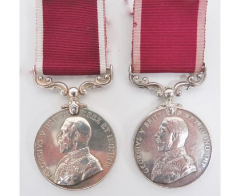 Royal Army Service Corps Two. George V Army Long Service & Good Conduct Medals Awarded to “M-9638 CPL F.A. PARSONS RASC”. ...