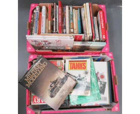 Large Quantity of Military Books including History Of The British Army ... Great Land Battles ... Fighting Men & Their Unifor