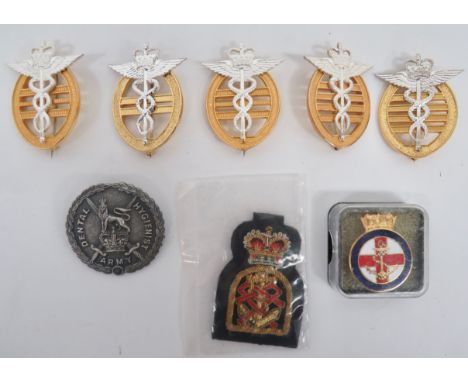 Small Selection of Military Nursing Badges. Comprising: Army Dental Hygienist. ... RAF Nursing Mess Dress silvered & gilt ran