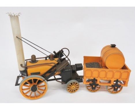 Hornby Live Steam “Stephen’s Rocket” Railway Engine. This example has been fired up at some stage.