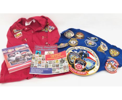 Selection of US County Police Embroidered Badges Etc. A selection of embroidered badges including Sheriff. ... Accompanied by