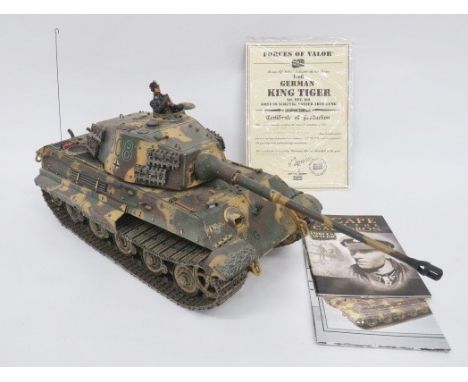 Forces of Valor 1:16 King Tiger Tank. Michael Whitman limited edition This impressive large scale model is complete with SS T