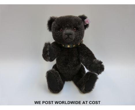 Steiff Original mohair Teddy Bear with jointed limbs, studded collar and shaved snout