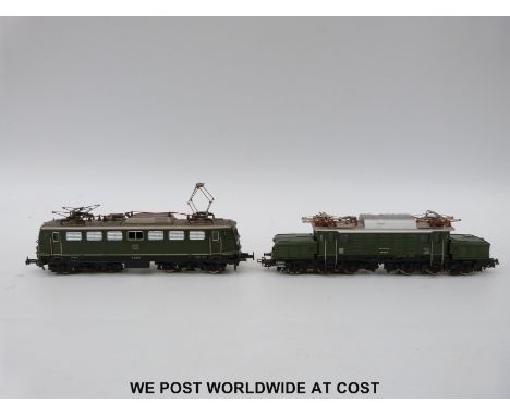 Two Marklin 00 gauge three-rail electric locomotives DB E40034 and DB194 091-5