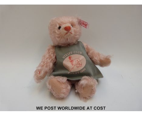 Steiff Original Steiff Club Event Teddy Bear 2006, 420580, with pale pink mohair, button to ear, tags and certificate 1128, 1