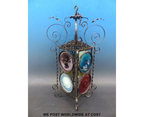A bullseye glass porch or similar lantern / lamp