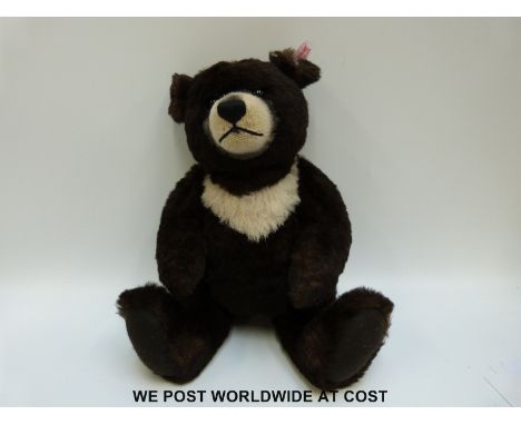 Steiff Original Teddy Bear, 'Moon Ted', 662423, with dark brown mohair, button to ear, tags and certificate 907/2000, 40cm ta