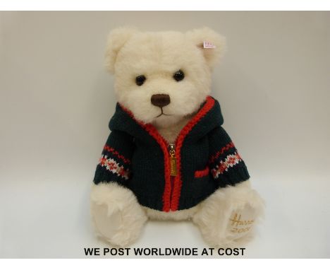 Steiff Original Teddy Bear Harrod's 2006 'Alexander', 662430, with white mohair, button to ear, tags and certificate 433/1500