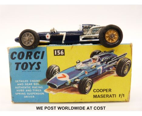 Corgi Toys diecast model Cooper Maserati F1, 156, in original box