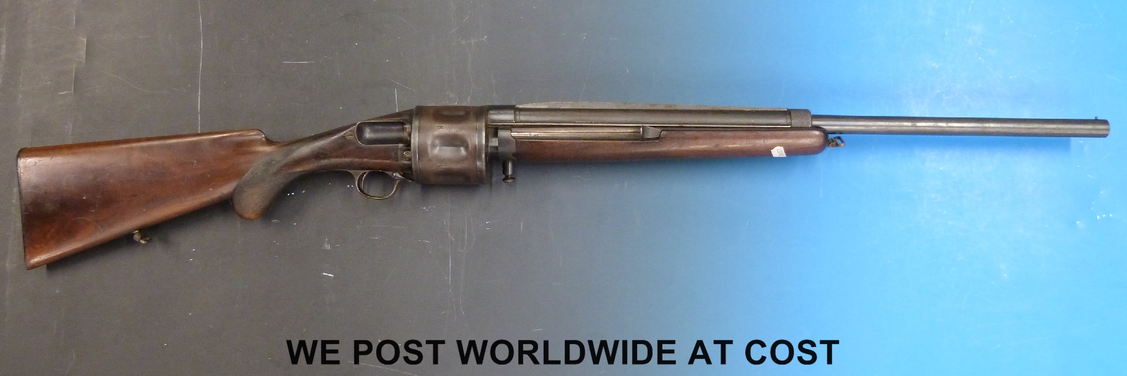 Becker semiautomatic revolving shotgun was invented in Germany in 1899