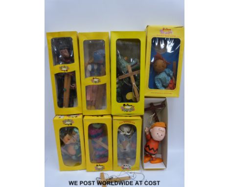 Two Pelham Puppets; Dutch Girl and Tyrolean Boy, both in original boxes together with Pelham Puppet Theatre material and rela