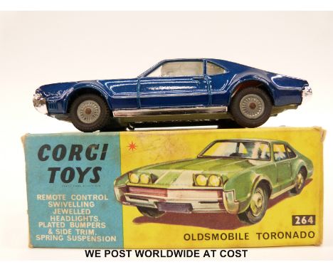 Corgi Toys diecast model, Oldsmobile Toronado, 264, in original box. 