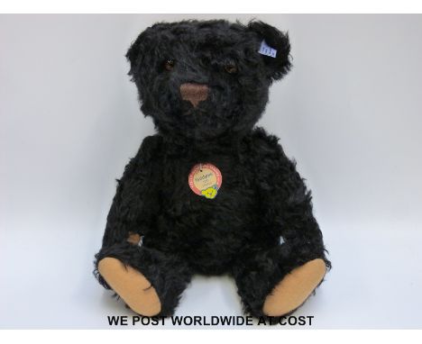 Steiff Original Teddy Bear 1953, 408519, limited edition 1888/3000, with black mohair, button to ear, tags and certificate, 3