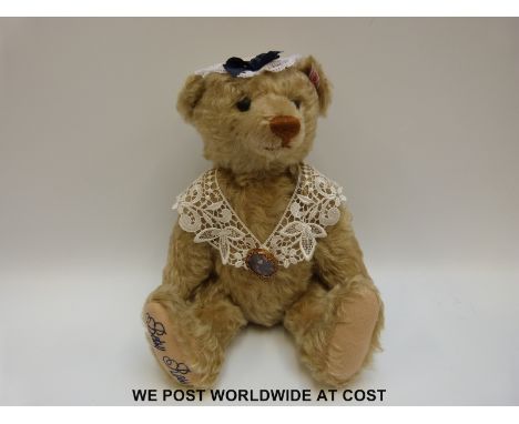 Steiff Original Teddy Bear 'Betsy Ross Bear', 666940, with off white mohair and growler, button to ear, tags and certificate 