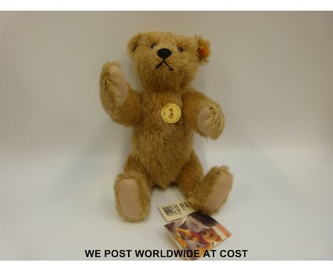 Steiff Original 'Classic Teddy Bear 33',  005367, with brown mohair, button to ear and tags, 33cm tall, in the original snap 