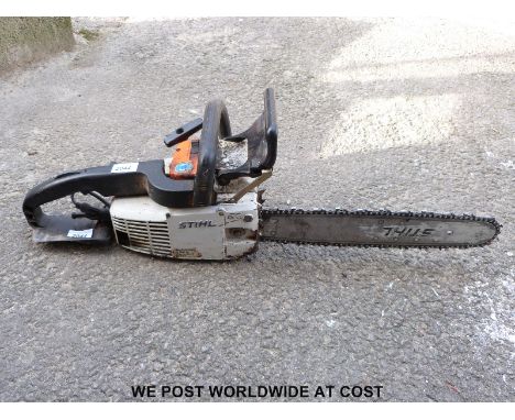 Stihl 012AV electronic quickstop chainsaw (nearly new chain)