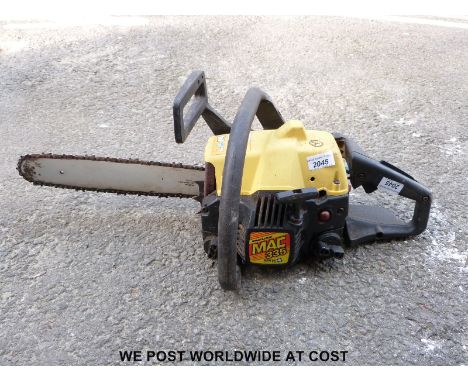 A McCulloch Mac335 chainsaw