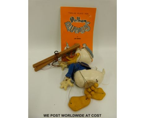Pelham puppet 'Donald Duck'  with additional book 
