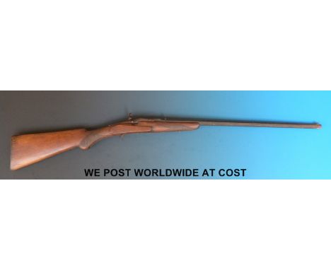 Unnamed 9mm single barrelled garden gun with 22.5inch octagonal barrel, (overall length 99cm) NVSN. PLEASE NOTE THAT A VALID 