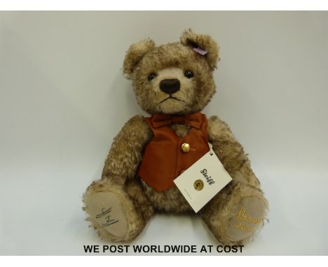 Steiff Original Teddy Bear Harrod's 'Frederick', 664038, with beige/brown mohair, button to ear, tags and certificate 249/150