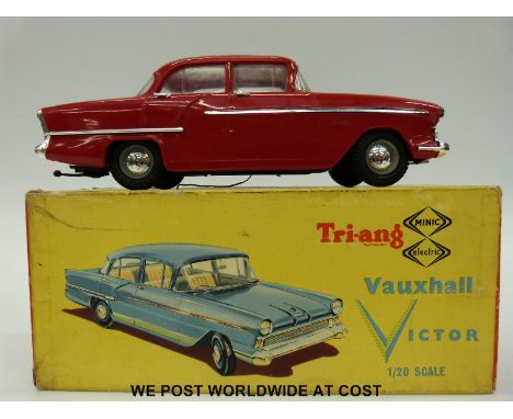 Tri-ang Minic electric 1:20 scale Vauxhall Victor, in original box