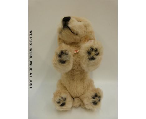 Steiff Original Teddy Bear 'Lumpi Masterpiece Golden Retriever Puppy', 038594, with cream mohair, button to ear, tags and cer