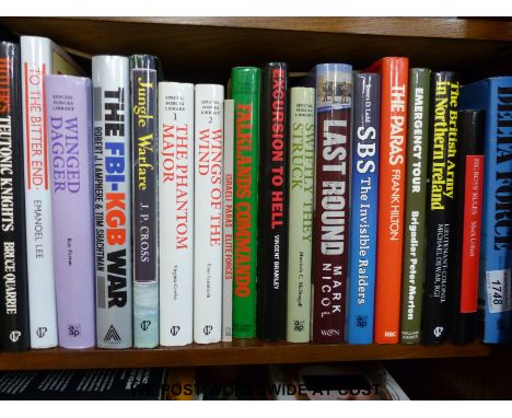A collection of books to include works about the conflict in Northern Ireland, The SBS; Jungle Warfare, Rommel's Army in Afri