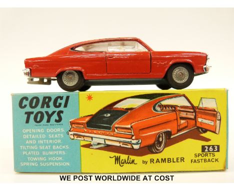 Corgi Toys diecast model Rambler Marlin Sports, 263, in original box. 