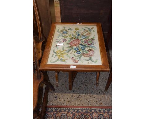 A needlework combination fire screen and occasional table
