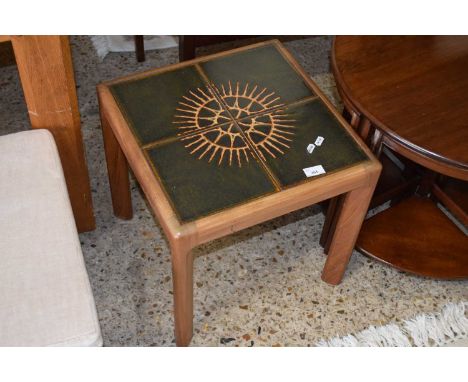 A mid Century tile top coffee table