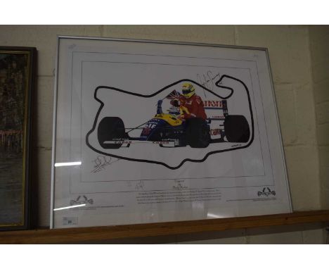 Andy Forbes Legends, coloured print, framed and glazed