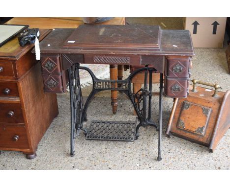 A vintage Treadall sewing machine