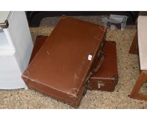 Two vintage suitcases