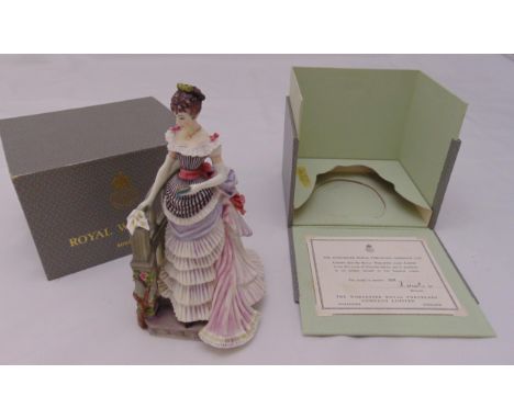 Royal Worcester limited edition figurine of Louisa 339/500 with original box and certificate, 21.5cm (h)