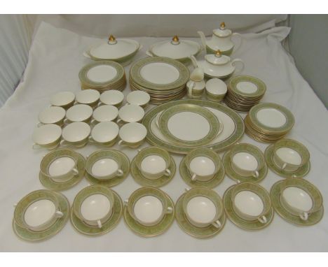 Royal Doulton English Renaissance dinner and tea service for twelve place settings to include plates, bowls, cups, saucers, s