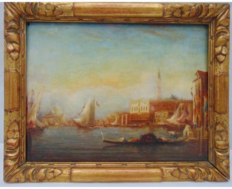 A pair of framed oils on panel of Venice and Istanbul indistinctly signed bottom left, 26.5 x 34.5cm each