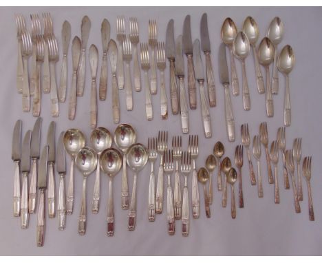 A quantity of Elkington silver plated flatware for six place settings