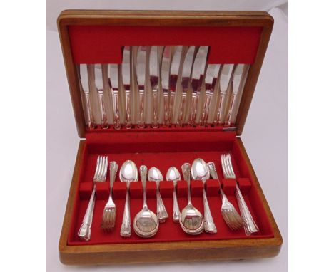 A canteen of silver plated flatware for six place settings