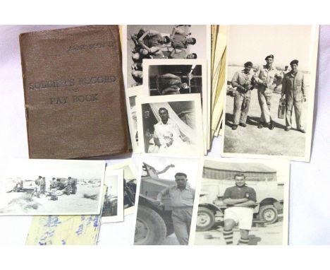 22884097 Corporal L A Hough, Soldiers Record and Pay Book, 1953 onwards, with a collection of paperwork and photographs relat