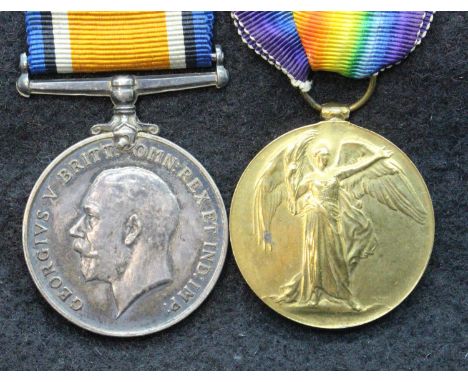 39362 PTE F WHITEHEAD W YORK R, a British WWI medal pair comprising BWM and Victory medal. P&amp;P Group 1 (£14+VAT for the f
