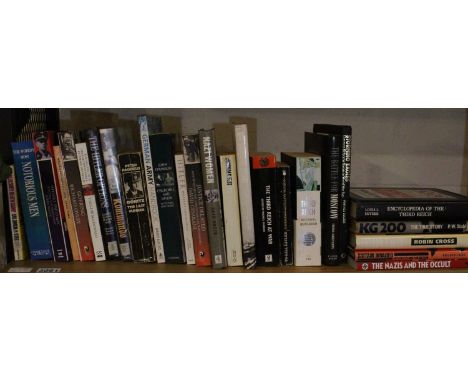 Shelf of Hitler and Nazi Germany books. Not available for in-house P&amp;P, contact Paul O'Hea at Mailboxes on 01925 659133 