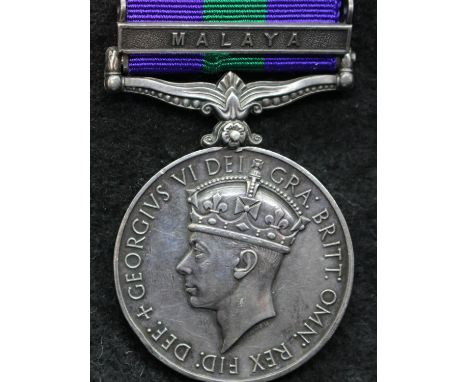 22026389 SGMN D W PARTON R SIGS, a Post-War GSM with Malaya bar. P&amp;P Group 1 (£14+VAT for the first lot and £1+VAT for su