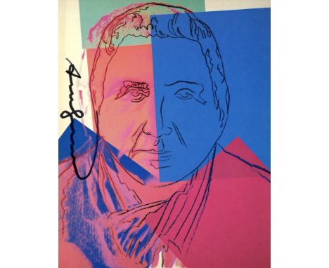 Artist: Andy Warhol (American, 1928 - 1987). Title: "Gertrude Stein [announcement/invitation]". Medium: Color offset lithogra